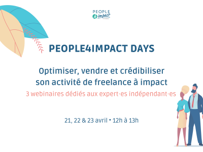 image card [WEBINAR] People4Impact Days : Optimiser, vendre et crédibiliser son activité de freelance à impact