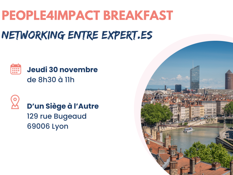 image card <p>People4Impact Breakfast à Lyon !&nbsp;</p>